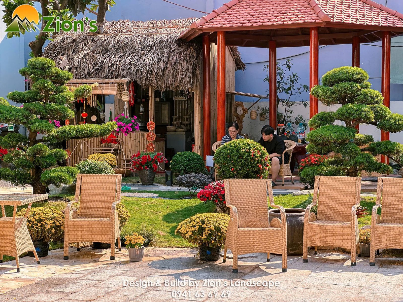 Thi công sân vườn nhật bản tại bình tân